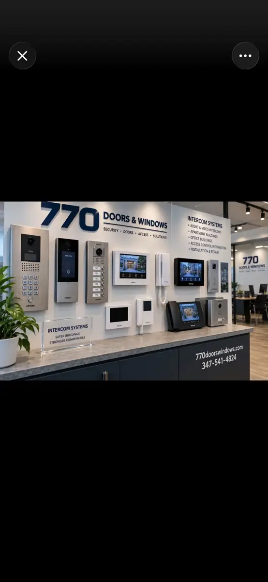 Illustration of intercom equipment display concept